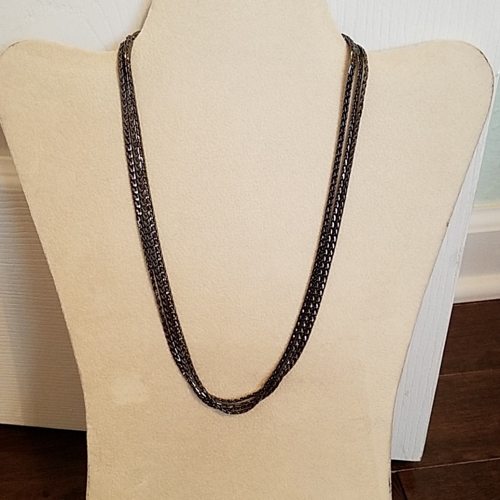 Lia Sophia Classified Hematite necklace